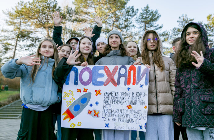 Орлята приняли участие в событиях, посвящённых 90-летию со дня рождения Юрия Гагарина